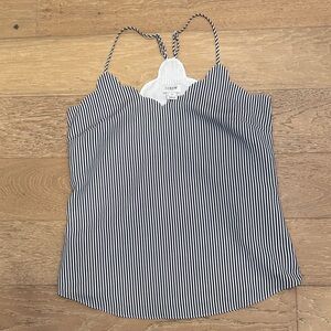 J. Crew Black and White Striped Camisole